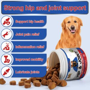 Joint Supplement for Dogs Glucosamine for Dogs Heart Shaped Chews Hip & Joint Supplement for Dogs 120 Count Lamb Flavor