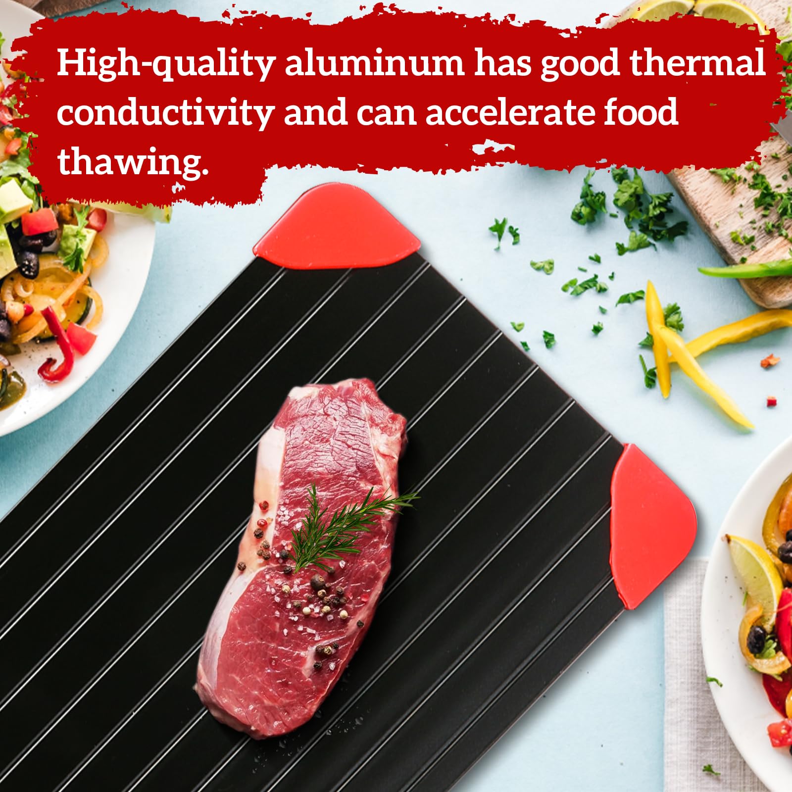 Spectabilis Defrosting Tray for Frozen Meat, Miraculous Rapid Natural Heating Defroster, Small Size Thawing Plate