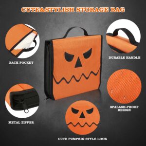 imarku Halloween Pumpkin Carving Kit, 10 PCS Professional Carving Knife with Unique Storage Bag and 25 PCS Pumpkin Carving Stencils, Stainless Carving Tools for Halloween Decorations, Home Essentials