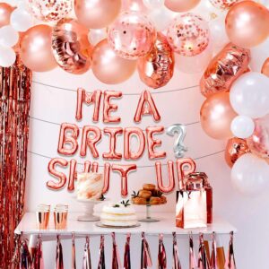 LaVenty Me A Bride? Shut Up! Banner Balloons Bachelorette Party Decorations Funny Bridal Shower Party Bachelorette Party Decorations