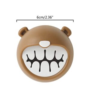 Meiliyizu Cartoon Bear Kitchen Towel Rack Multipurpose Face Towel Organization Holder for Home Kitchen Wash Face Towel Rack