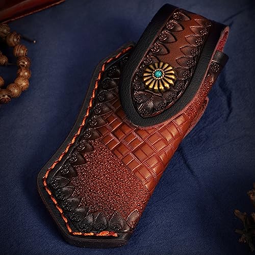 MinnowXY Leathers Pouches Folding Knife Sheath Folding Knife Pouches Kitchen Accessories Leathers Sheath For Everyday