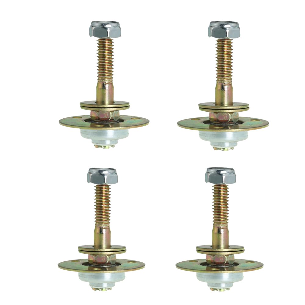 SagaSave 2 Sizes Optional 4Pcs Rocking Chair Bearing Connecting Piece M8*45 M8*55 Rocking Chair Bearing Screws Kits Furniture Connecting Fittings, for Wooden Metal Rocking Chair Outdoor(M8*45)