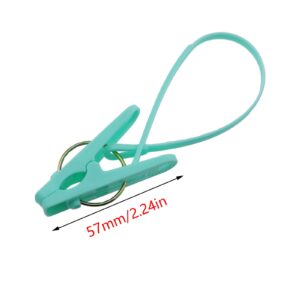 Guifeng 24CS 57mm Mixed Colours Plastic Windproof Non Slip Clip Small Mini Clothes Clip Photo Clip Hook Painting Display Craft Clip Suitable for Securing Clothing and Photo Display