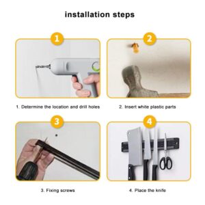 1PC Magnetic Knife Holder for Wall,Knife Magnetic Strip Magnetic Knife Holder for Refrigerator,Kitchen Knife Magnetic Strip with Extra Strong Magnet for Knives Tools,Kitchen Organizers Accessories