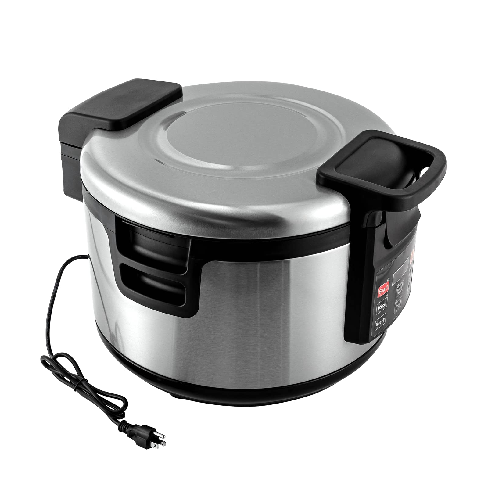 REHOUPTU Rice Warmer with Inner Pot, Commercial Rice Warmer with Display (Warm Function Only, Not Cooker) Stainless Steel Exterior, Non-Stick Insert Pot-19 L/20QT, Use for Hotel, Canteen