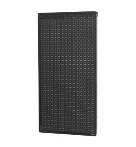 omniwall 18 gauge galvanneal metal pegboard 16'' x 32'' omnipanel (includes cleats) for tools, black (black)