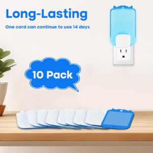 10 Pack Refill Cartridges Compatible with Raid Plug-in Blue Light, Replacement Glue Cards for Stem Blue Light Wall Plug-in