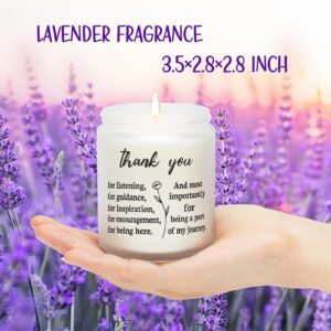 AREOK Best Christmas Gifts for Boss Lady Female, Teacher Thank You Gifts for Women, Appreciation Gifts for Coworkers Supervisor Manager, Thanksgiving Retirement Gift for Friends Coach, Lavender Candle