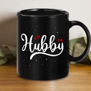 GLAKEUN Husband Wife Gifts Set - Hubby Wifey Coffee Mug For Bride Groom Couple - His and Hers Anniversary Present Husband and Wife - Engagement Gifts For Mom, Dad for Valentine's day - Coffee Mug Set