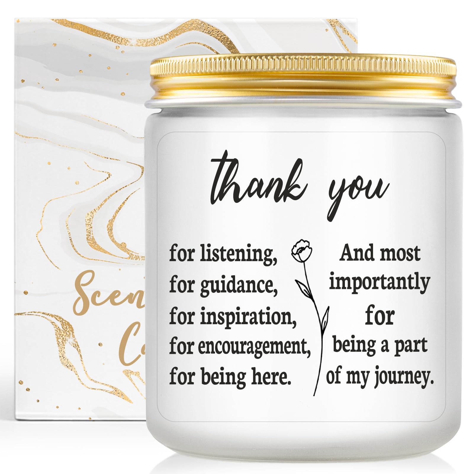 AREOK Best Christmas Gifts for Boss Lady Female, Teacher Thank You Gifts for Women, Appreciation Gifts for Coworkers Supervisor Manager, Thanksgiving Retirement Gift for Friends Coach, Lavender Candle