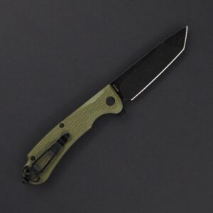 generic yakuza discover line by daggerr (olive handle and black stonewashed blade)