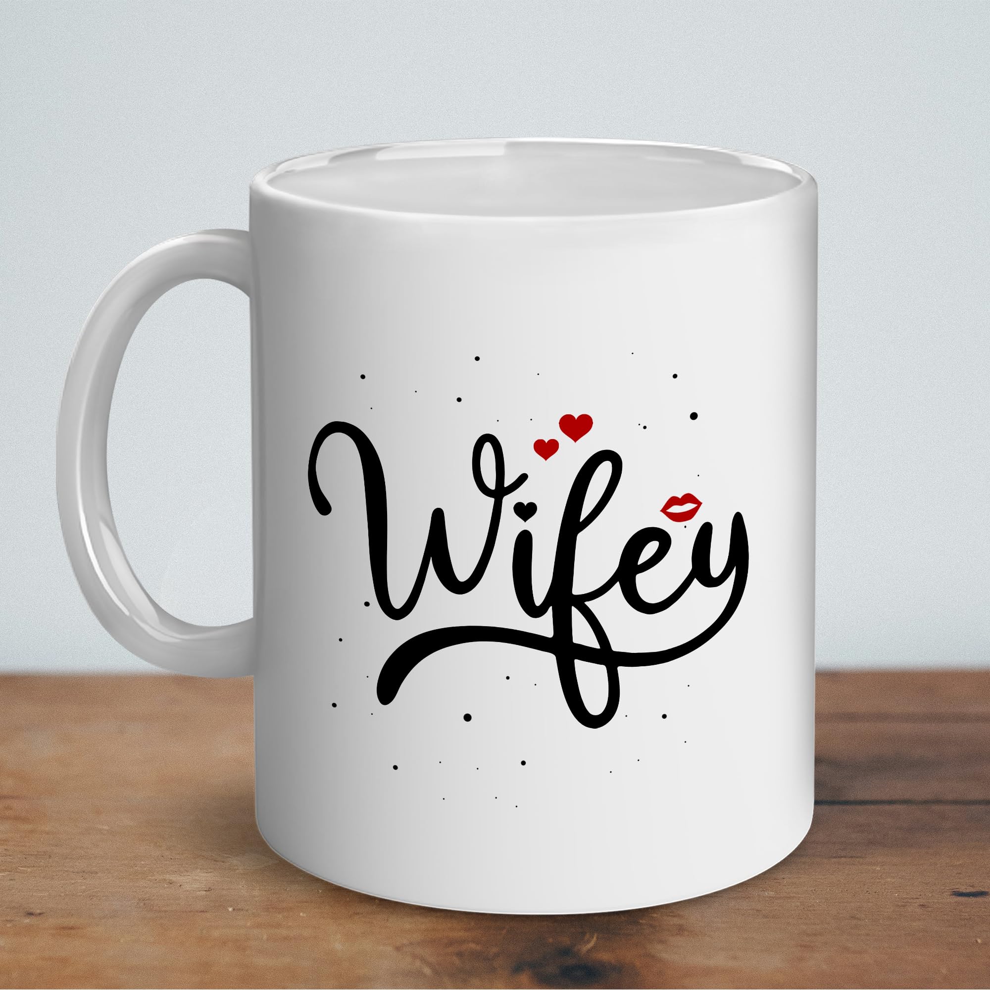 GLAKEUN Husband Wife Gifts Set - Hubby Wifey Coffee Mug For Bride Groom Couple - His and Hers Anniversary Present Husband and Wife - Engagement Gifts For Mom, Dad for Valentine's day - Coffee Mug Set