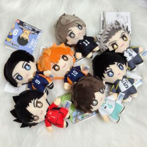 QAHEART Shoyo Soft Figure Keychain Schoolbag Wallet Pendant Charm, Anime Figure Mini Hug Pillow Decoration Collectible Gifts for Fans