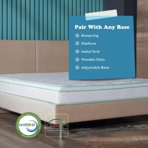 8 Inch Twin size Mattresses, New Memory Foam Hybrid Twin Mattress in a Box, Individual Pocket Spring Breathable Comfortable for Sleep Supportive and Pressure Relief, Medium Firm Mattresses (Twin)