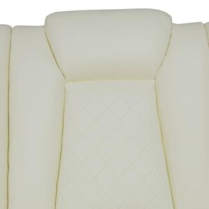 FUOROLA Martin Sofa, Loveseat, Cream White Power Recliner Loveseat for Living Room