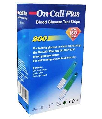 On Call Plus Blood Glucose Test Strips 200 Strips by Navnihaal