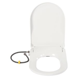 Bidet Toilet Seat, Non-Electric Bidet Toilet Seat with Dual Nozzle System & Hose, Bidet Toilet Seat with Self Cleaning Dual Nozzles for Existing Toilets