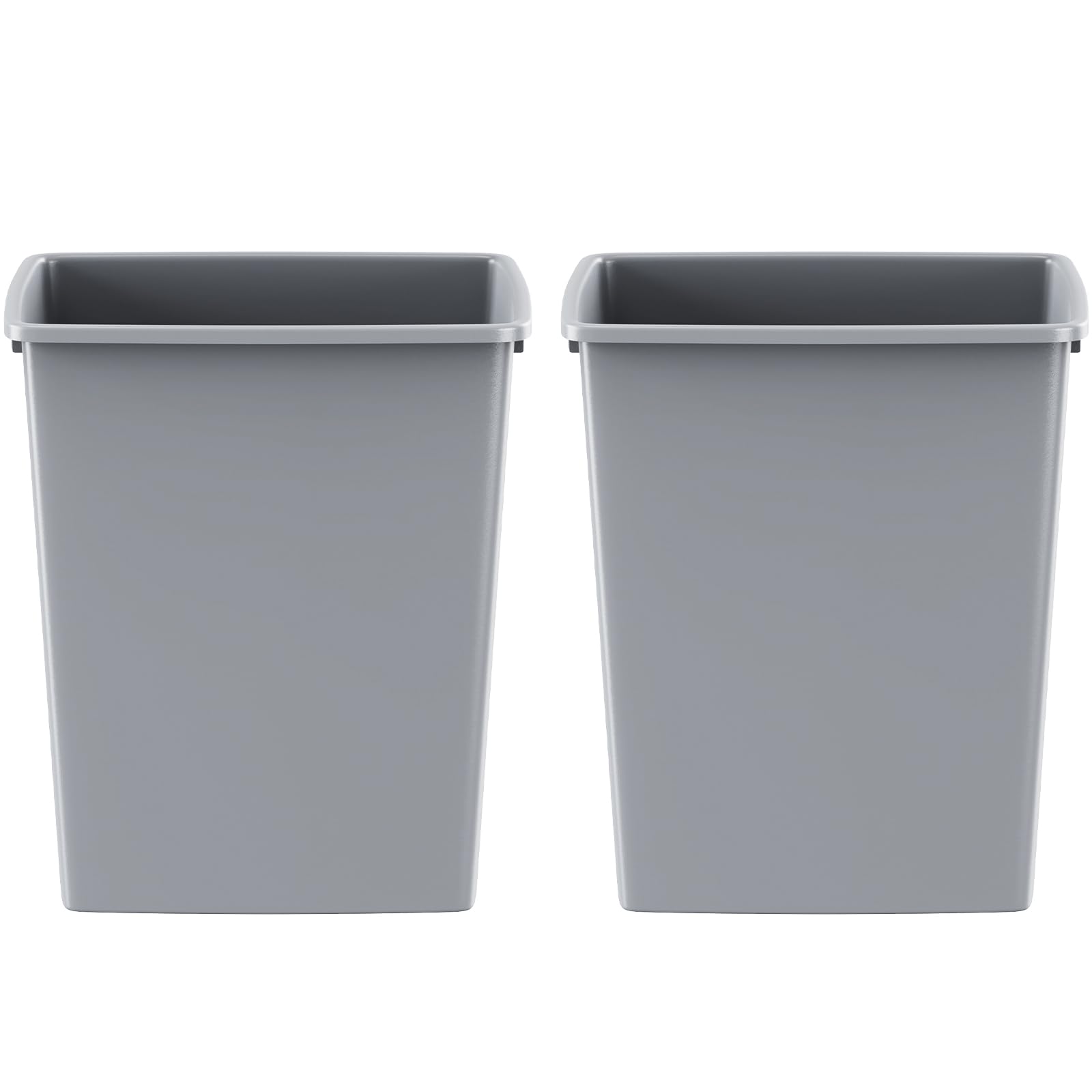 MODCART 35QT Kitchen Trash Can, Sturdy and Lightweight Trash Cans for Kitchen, Workspace, Bathroom, Office, Easy to Clean, 1 Pack, Gray