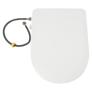 Bidet Toilet Seat, Non-Electric Bidet Toilet Seat with Dual Nozzle System & Hose, Bidet Toilet Seat with Self Cleaning Dual Nozzles for Existing Toilets