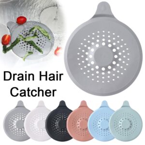 Generic Tub Protector Hair Cather and Strainer, Shower Drain Hair Catcher,Hair Drain Clog Prevention Drain Snake,Waterproof Kitchen Sink Drain Strainer,Bathtub Hair Catcher for Home Bathroom (Pink)