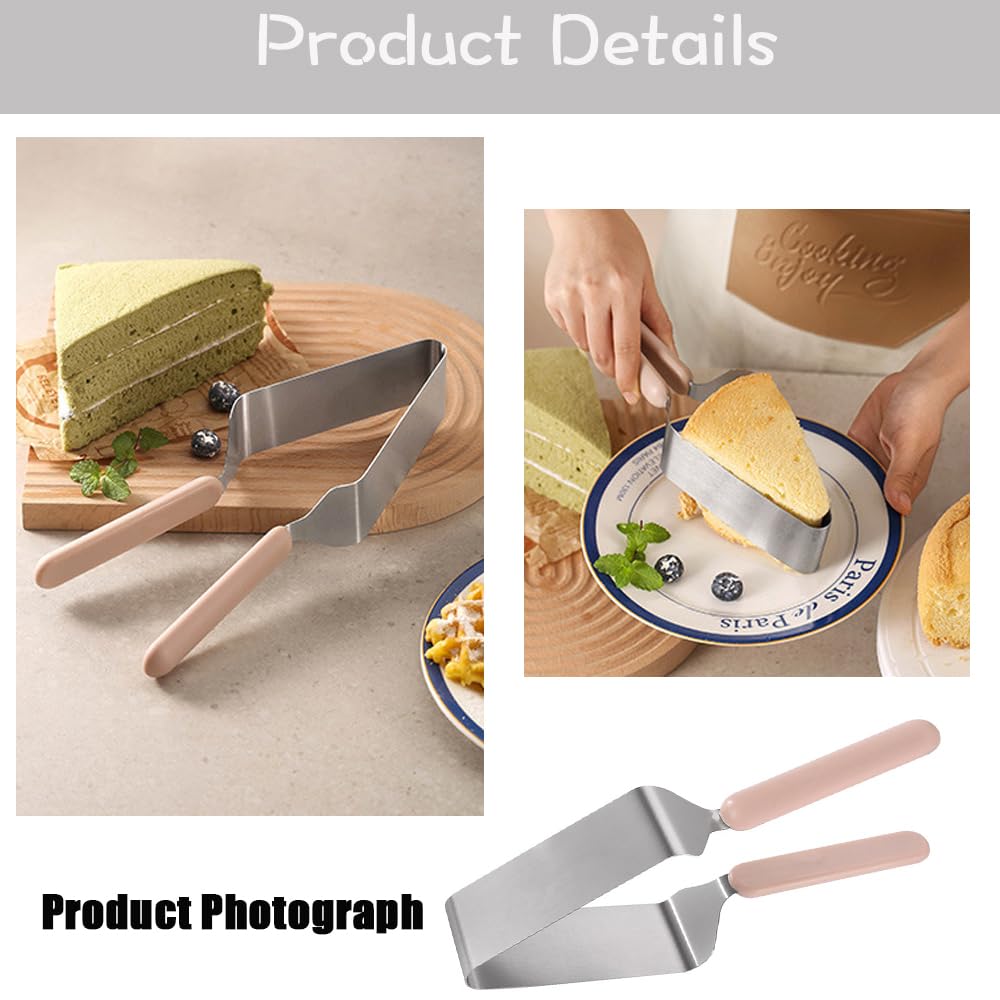 YIRUIDD Cake Divider Stainless Steel Triangular Cake Cutting Cake Divider for Cakes Pie Desserts Bread and Pizza