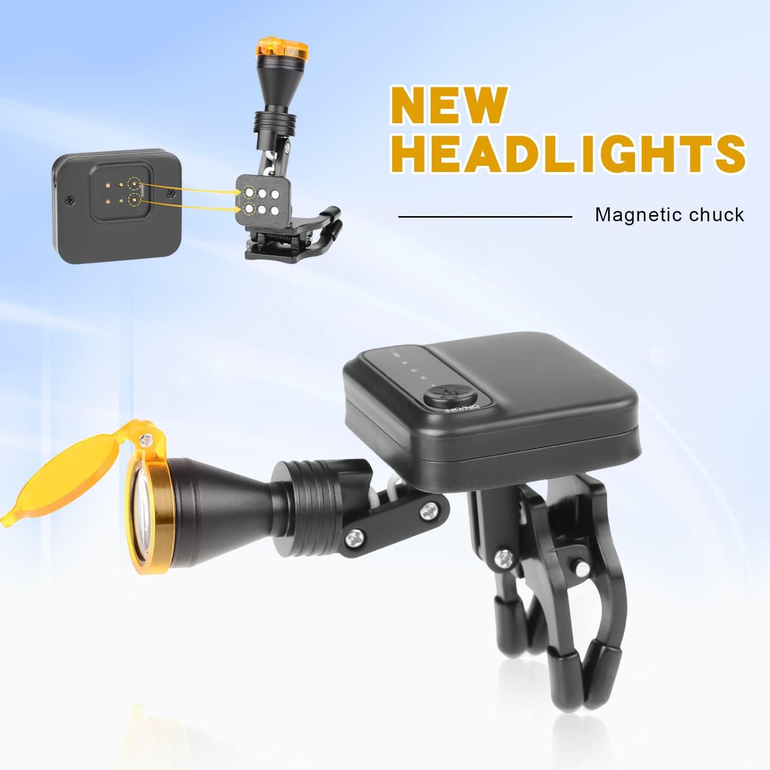 Clip-on Type LED Wireless Head Light Four Leval Brightness Adjustable