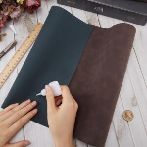 CRASPIRE 51 x 11.8in Book Cloth Fabric Suede Leather Fabric Surface Non-Woven Base Dark Brown for Books Binding Covering Protector A4-A8 Bookcover Album Scrapbooking DIY Bookcloth Bookbinding Supplies