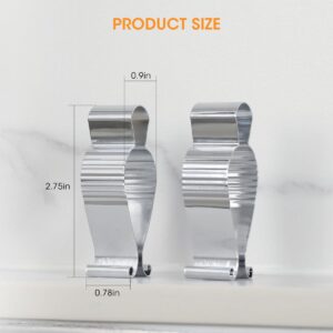 Aieve 4 Pcs Towel Clips, Hand Towel Clips for Kitchen or Bathroom, Towel Clips for Oven Handle, Dishwasher, Stove