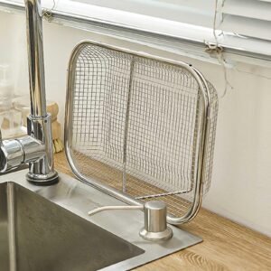 MinnowXY Stainless Steel Retractable Drain Basket Kitchen Basket Vegetable Washing Drain Basin Household Living Room Fruit Bowl