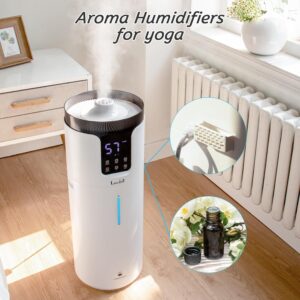 Humidifier Large Room Home Bedroom 2000 sq.ft.16L/4.2Gal Whole House Humidifiers with Extension Tube & 4 Speed Mist, Cool Mist Humidifier with 360°Nozzle for Plant Office Commercial Greenhouse