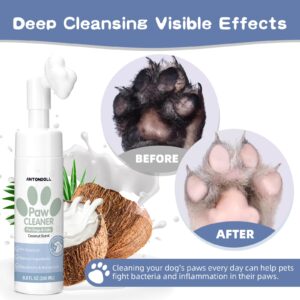 Paw Cleaner for Dogs - Clean Paws No-Rinse Foaming Cleanser for Dogs & Cats Small Large Medium Breed Dog Paw Foot Washer Grooming Supplies for Pet Care 2pcs