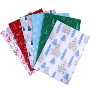 SUNCOLOR 120 Sheets 20"x14" Christmas Tissue Paper for Gift Bags Packaging Art Tissue Paper for Crafts