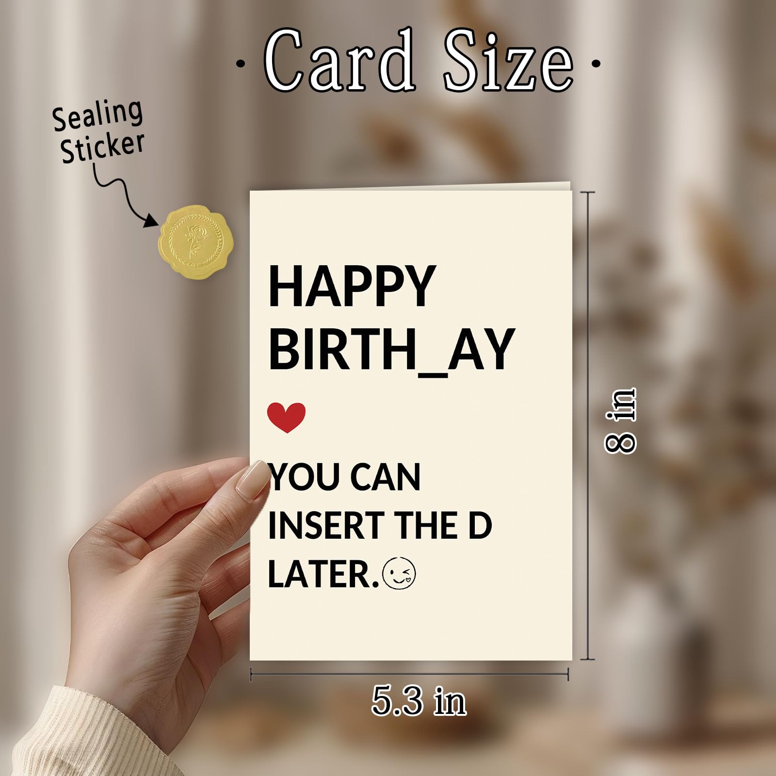 Abeletree Funny Birthday Gifts for Men Him, Humorous Birthday Card for Husband Boyfriend, Men Gifts for Birthday, Husband Bday Card