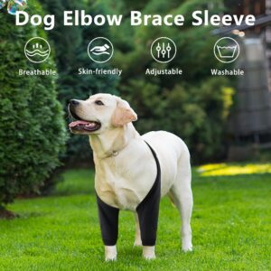 Dog Elbow Protector for Front Leg Calluses, Dog Joint Recovery Sleeve for-PreventLicking, Adjustable Dog Elbow Pads Dog Leg Wound Care, Dog Knee Brace ProtectorPads for Canine Sprain Arthritis, XL