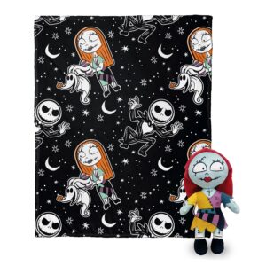 disney nightmare before christmas silk touch with hugger, sally frights, 50 x 40 inches