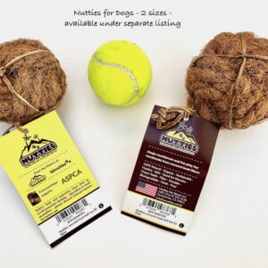 Nutties for Cats - New - Catnip/silvervine Inside, Coconut Fiber Ball, Coffee Wood Beads on Tail