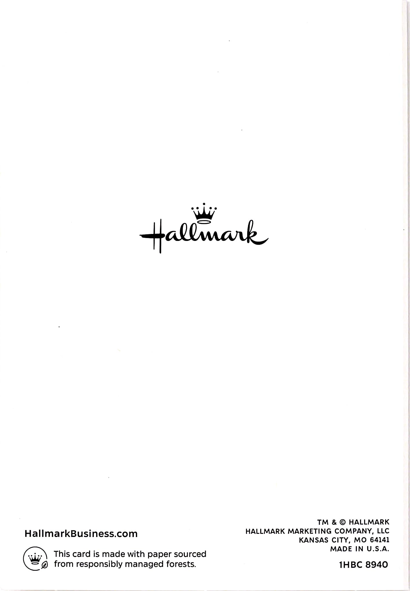 Hallmark Business Bulk 25 Pack Thanksgiving Cards for Customers and Employees (Large Thanks), 5x7 Cards, Message Inside, Envelopes Included