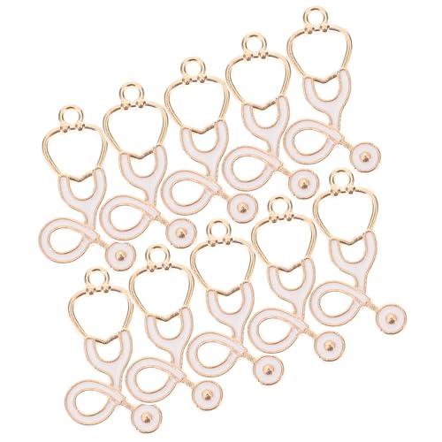 GALPADA 50 Pcs Nurse Pendant Stethoscope Charms Decorative Bracelet Pendants Nurse Dangle Charms DIY Jewelry Pendants Charms for Bracelets Making Jewelry Charms Necklace Pendant