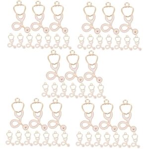 galpada 50 pcs nurse pendant stethoscope charms decorative bracelet pendants nurse dangle charms diy jewelry pendants charms for bracelets making jewelry charms necklace pendant