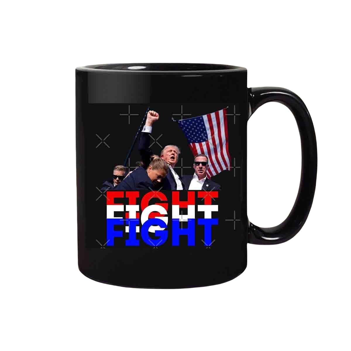 Assassination Attempt on Trump Rally Incident Mug,Custom Mug, Support Trump 2024, Election Mug Trump,Fight 2024 Mug,Trump Merchandise (A)