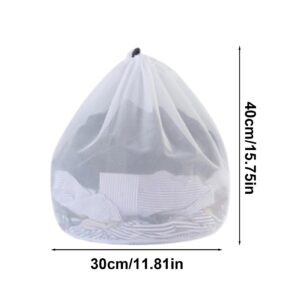 Laundry Bags - Mesh Laundry Bags | Drawstring Mesh Laundry Bag | Dirty Clothes Washing Machine Bag | Washing Machine Fine Mesh Bag Reusable Washing Bags For Underwear | Clothes | Bra | Travel