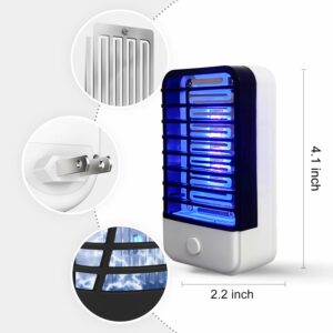 Bug Zapper Indoor Plug in, Mosquito Repellent Electric with Light, Fly Trap Inside Control Gnat Moth Insect for Home Patio House Kitchen Garage Office Backyard (6 Small Packs)