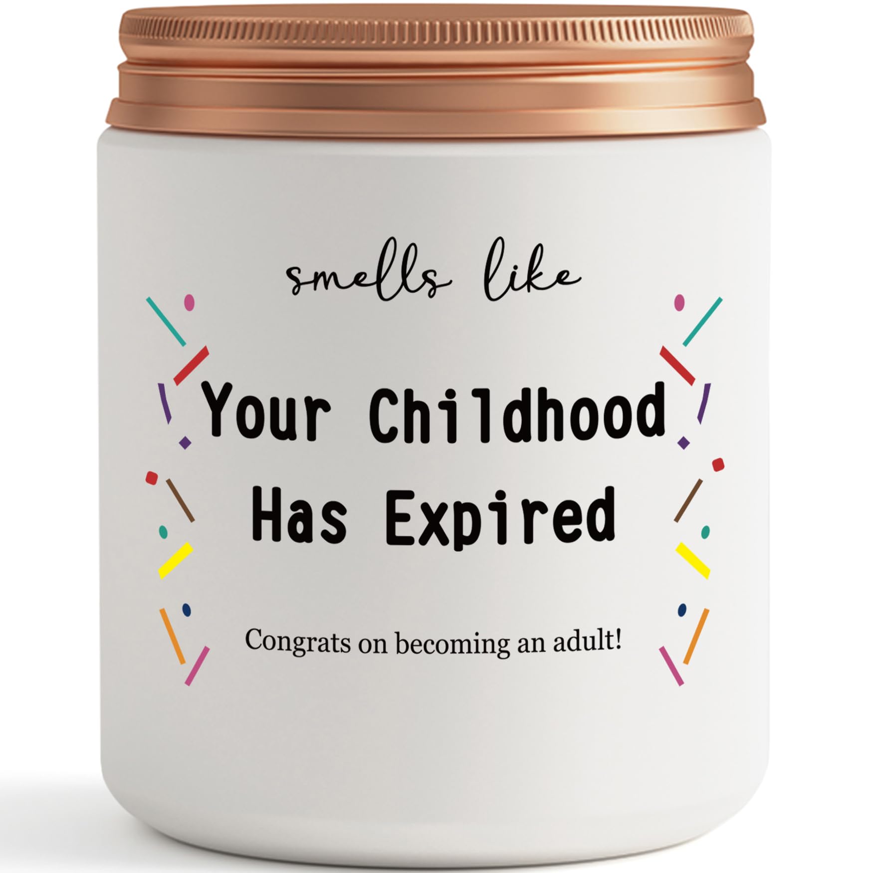 Funny 18th Birthday Gifts for Girls, Boys - Happy 18th Birthday Gifts for Daughter, Son, Granddaughter, Niece, Friend - Unique Turning 18 Year Old Candle Gifts