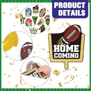 Watersay 32 Pcs Homecoming Party Decorations Football Game Homecoming Decoration Banner Football Party Swirls Hoco Hanging Kit Homecoming Welcome Back to School University College Party Decor Supplies