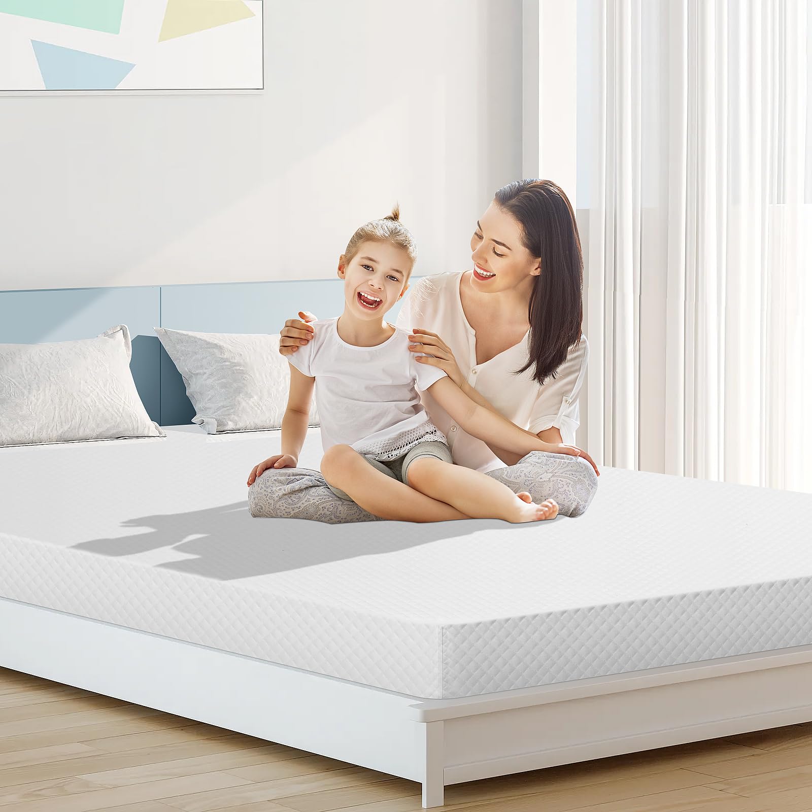 Twin Size Mattress, 5 Inch Gel Memory Foam Mattress for Cool Sleep & Pressure Relief, Medium Firm RV Daybed Mattress for Kid Adults, Bed-in-a-Box, CertiPUR-US Certified