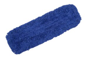 24" industrial-grade cotton dust mop head refills, perfect replacement for busy home, gym, commercial spaces, heavy-duty mop for janitorial & housekeeping needs - 2 pack