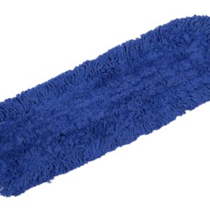 24" Industrial-Grade Cotton Dust Mop Head Refills, Perfect Replacement for Busy Home, Gym, Commercial Spaces, Heavy-Duty Mop for Janitorial & Housekeeping Needs - 2 Pack