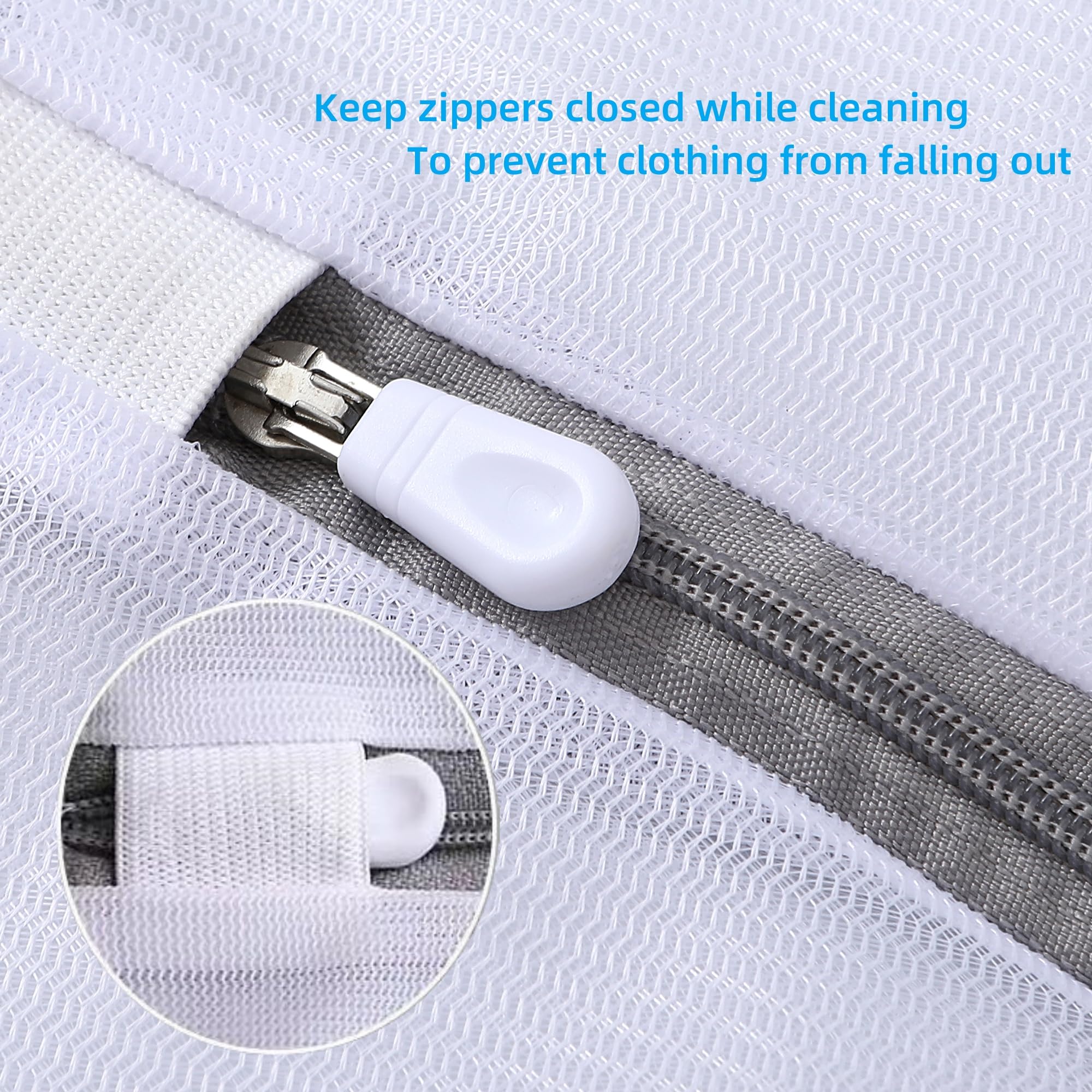 Garment Bag For Washing Machine With Zipper Laundry Mesh wash Bags Pack of 7 Mesh Laundry Bags For Bras Washer Protector For Underwear Baby Clothes Socks Delicates Bag for Washing Machine