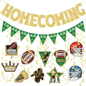 watersay 32 pcs homecoming party decorations football game homecoming decoration banner football party swirls hoco hanging kit homecoming welcome back to school university college party decor supplies